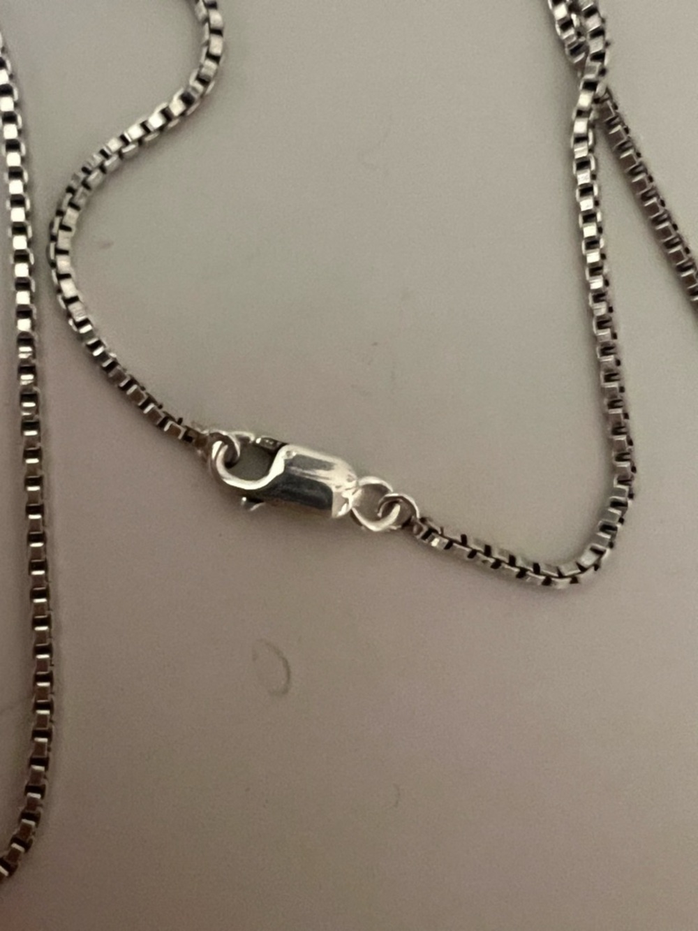 Sterling Silver Diamond-Cut Box Chain Necklace - Sterling Silver Italy